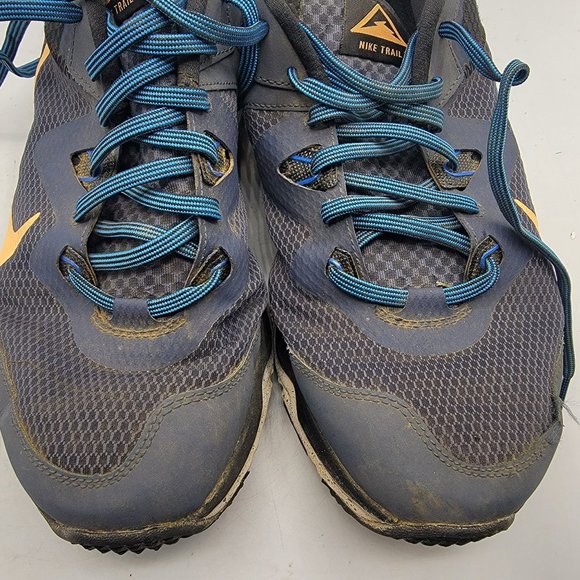 Nike Juniper Trail Mens Size 13 Blue Black Running Gym Shoes CW3808-401